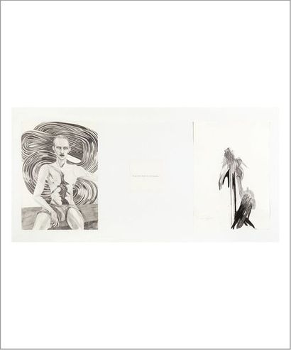 MARC BAUER (NÉ EN 1975) 
Untitled, 2008
Crayon noir et crayon gris sur 3 feuilles...