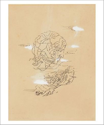 André MASSON (1896-1987) 
Argine, 1926
Encre de Chine et gouache sur papier.
Signée...