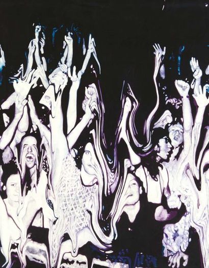 Gilles BARBIER (né en 1965) 
Melting crowd, 2007
Gouache sur papier.
Gouache on paper.
H_140...