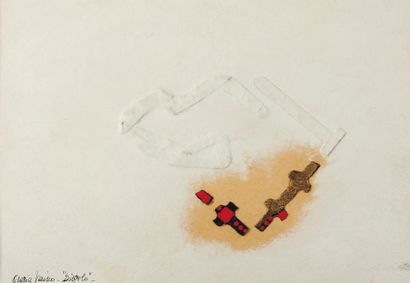GRAZIA VARISCO (NÉE EN 1937) Disgelo Technique mixte et collage sur papier. Signé...