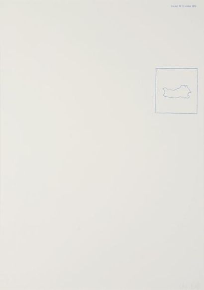 ALIGHIERO BOETTI (1940-1994) Sans titre, 1970 Lithographie. Signée et numérotée 3/99...