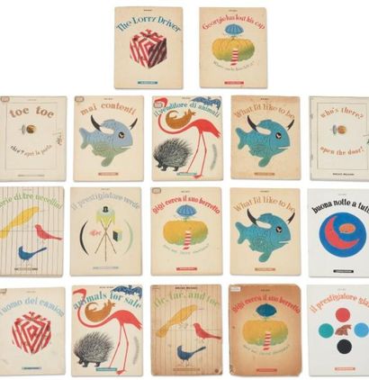 BRUNO MUNARI (1907-1998) Ensemble de 17 ouvrages pour enfants, dont: - Douze éditions...