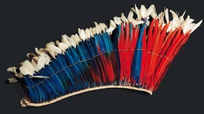 null Coiffe Indienne - Plume, tressage. H_16, 3 cm