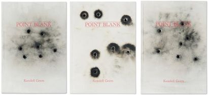KENDELL GEERS (NÉ EN 1968) Point Blank, 2004 Lot de 3 livres. 7 trous de balles,...