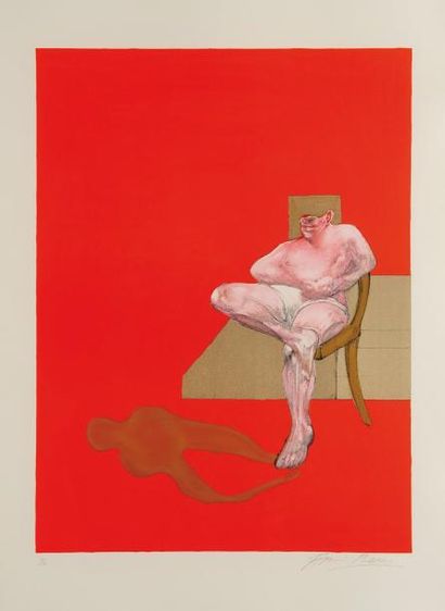 FRANCIS BACON (1909-1992) Triptych, 1983-1984 (partie droite) Lithographie en couleurs....