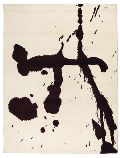 ROBERT MOTHERWELL (1915-1991) Burnt Sienna, circa 1968-69 Tapis en laine fait main....