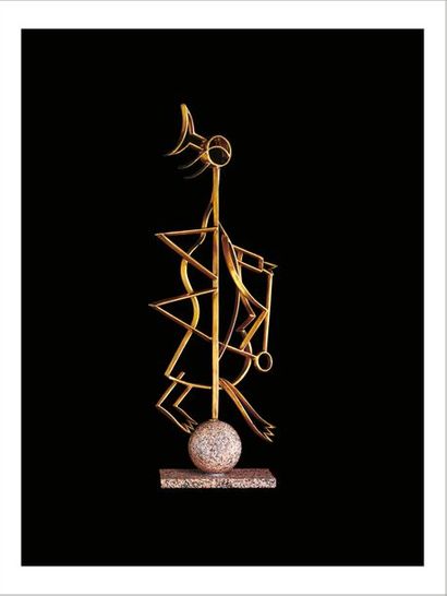 Georges BRAQUE (1882-1963) 
Hermès
Conçu par l'artiste en 1963.
Sculpture en bronze...