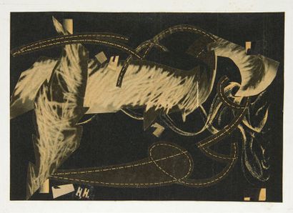 Hannah HÖCH. Schwarz-Weiss Collage. Vers 1926.