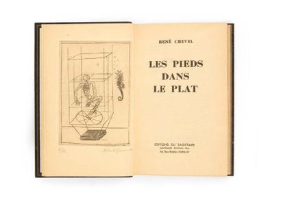 René CREVEL. Les Pieds dans le plat. Paris, Éditions du Sagittaire, 1933.
In-8, maroquin...