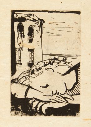 Paul Eluard. La Barre d'appui. Poèmes, illustrés de trois eaux-fortes par Pablo
Picasso....