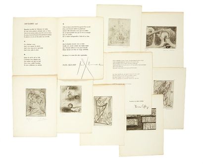 Paul Eluard. Solidarité. Poème de Paul Éluard. Gravures de Pablo Picasso, Joan Miró,...