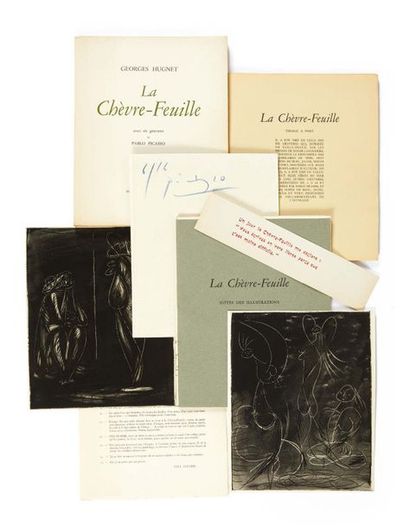 Georges HUGNET. La Chèvre-Feuille. Avec six gravures de Pablo Picasso. Paris, Robert...
