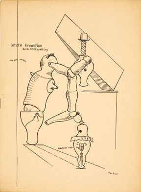 Max Ernst. Fiat modes, pereat ars. Cologne, Schlömilch Verlag, [1919].
In-folio en...