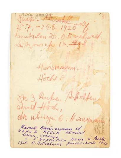 null Raoul Hausmann et Hannah Höch à l'exposition Dada de Berlin. [Berlin], R. Sennecke,...