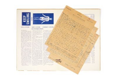 Marcel DUCHAMP, MAN RAY. New York Dada. 1921.
In-folio formé d'un feuillet imprimé...