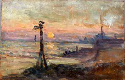 Maximilien LUCE (1858-1941) Maximilien LUCE (1858-1941)
Le sémaphore à Honfleur au... Gazette Drouot