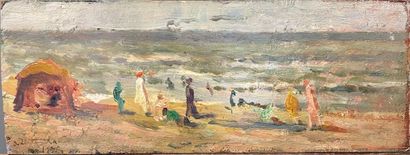 Maximilien LUCE (1858-1941) Maximilien LUCE (1858-1941)
Promeneurs sur la plage.... Gazette Drouot