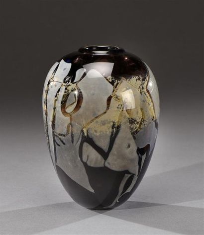 Claude MONOD (1944-1990)
Vase ovoïde à col...