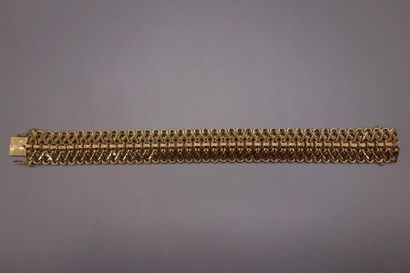 Bracelet ruban en or jaune 18K (750/oo) à...
