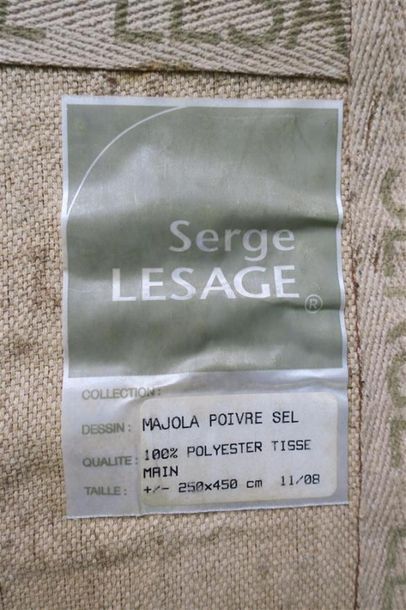 null MAISON Serge LESAGE
Tapis rectangulaire " Majola Poivre Sel " en polyester tressé...