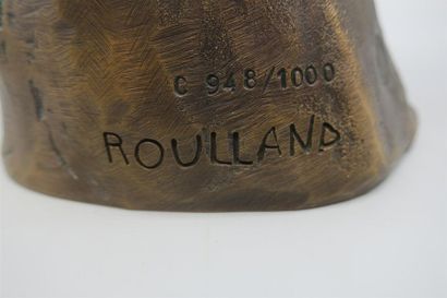 null Jean ROULLAND (né en 1931)
" Hippocrate ". 
Épreuve en bronze à patine mordoré...