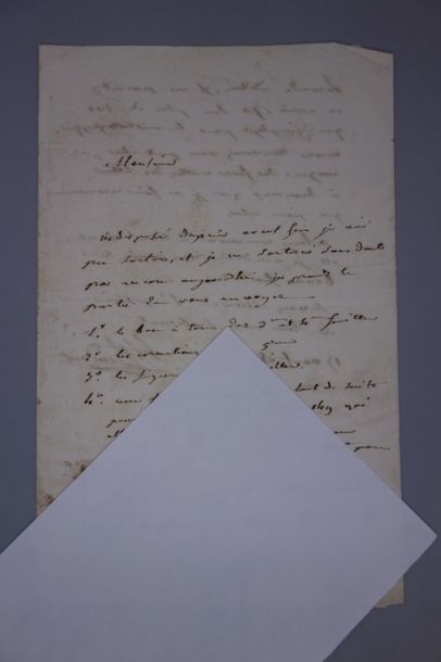 null FRANÇOIS-SULPICE BEUDANT (1787-1850), minéralogiste. L.A.S. à son éditeur Langlais....