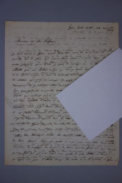 null LEONCE ÉLIE DE BEAUMONT (1798-1874), géologue, secrétaire perpétuel de l'Ac....