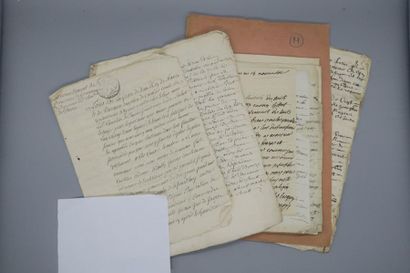 null DRÔME - DIE. 19 documents XVIIe-XVIIIe.
- Copies d'époque des lettres de renouvellement...