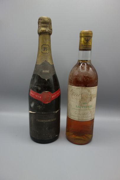 null 1 B CHAMPAGNE BRUT Rosé (e.a; coiffe sale; aspect correct) Perrier-Jouët 1976...