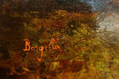 null Frédéric Borgella (1833-1901).
Danseuses orientales.
Huile sur toile.
Signé...
