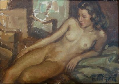 null Fernand Majorel (1898-1965)
La pose du modèle nu
Huile sur toile
Signé en bas...