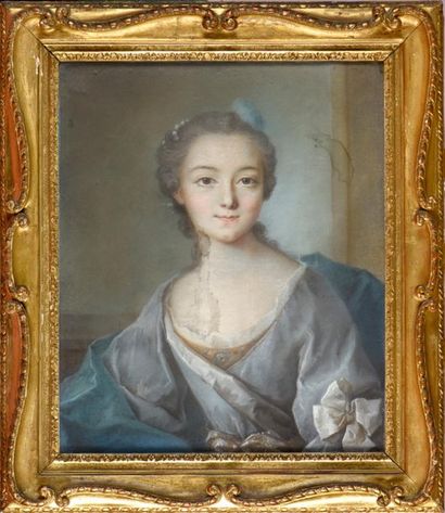 ECOLE FRANCAISE du milieu du XVIIIe siècle.
Portrait...