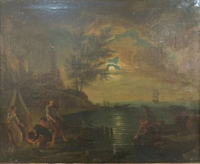 null VERNET Claude - Joseph (Suite de)
1714 - 1789
Pêcheurs autour d'un feu au clair...