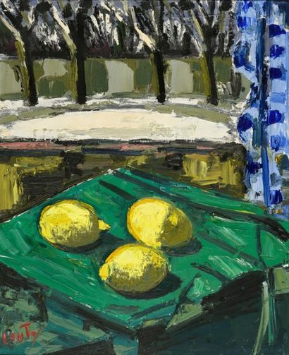 null Jean Couty (1907-1991).
Les citrons, 1951.
Huile sur isorel.
Signé en bas à...