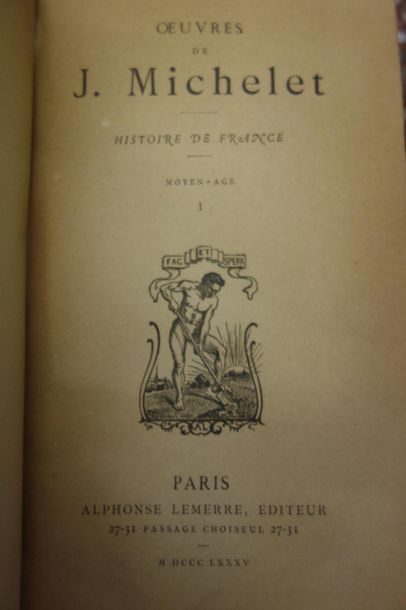null HISTOIRE de FRANCE par MICHELET. 28 volumes.