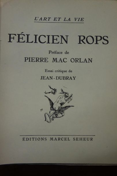 null L'art et la vie de Félicien ROPS, 1928.