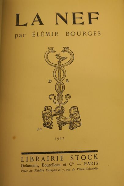 null Elémir BOURGES, La Nef, 1922.