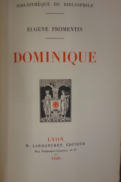 null Théophile GAUTIER, Le roman de la Momie, 1921 ; Anatole FRANCE, Le lys rouge,...