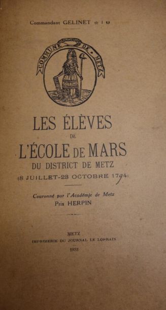 null Les élèves de l'école de Mars de Metz. JOINT : Annuaire de la Moselle.