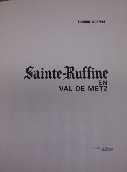 null Sainte - Ruffine en val de Metz par Edmond Moppert. JOINT : Courcelles - Chaussy...