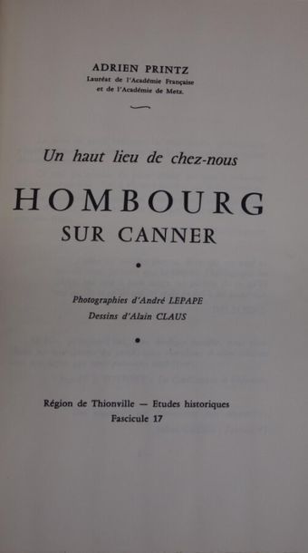 null Hambourg sur Canner par Adrien Printz (1956). JOINT : Hayange au fil des ans...