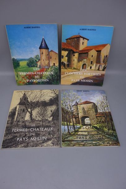 null Albert HAEFELI : Les fermes châteaux du pays messin (3 volumes). JOINT : Les...
