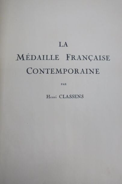 null CLASSENS HENRI.	
La médaille Francaise contemporaine ,1930 plus brochure : connaissance...