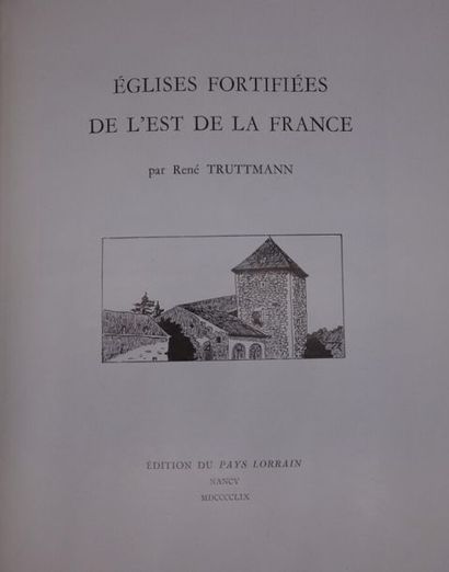 null Églises fortifiées de l'Est de la France 1959. JOINT : L'abbaye Notre Dame de...