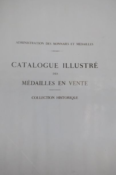 null ADM MONNAIES et MEDAILLES	
Catalogue des medailles en vente; collection historique,...
