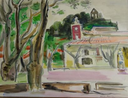 null André Planson (1898-1981)
L'été chaud
Aquarelle sur papier
Signé en bas à droite
A...