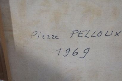 null Pierre Pelloux (1903-1975).
Marguerites blanches, 1969.
Huile sur toile.
Signé...