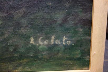 null Arduino Colato (1880-1954)
Baigneuse
Huile sur toile.
Signé en bas à droite.
146...