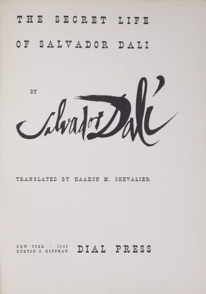 null Salvador Dali (1904-1989) 
"The secret life of Salvador Dali by Salvador Dali"...