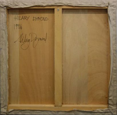 null Hilary Dymond (née en1953).
Paysage de la Dombes, 1994.
Huile sur toile collée...